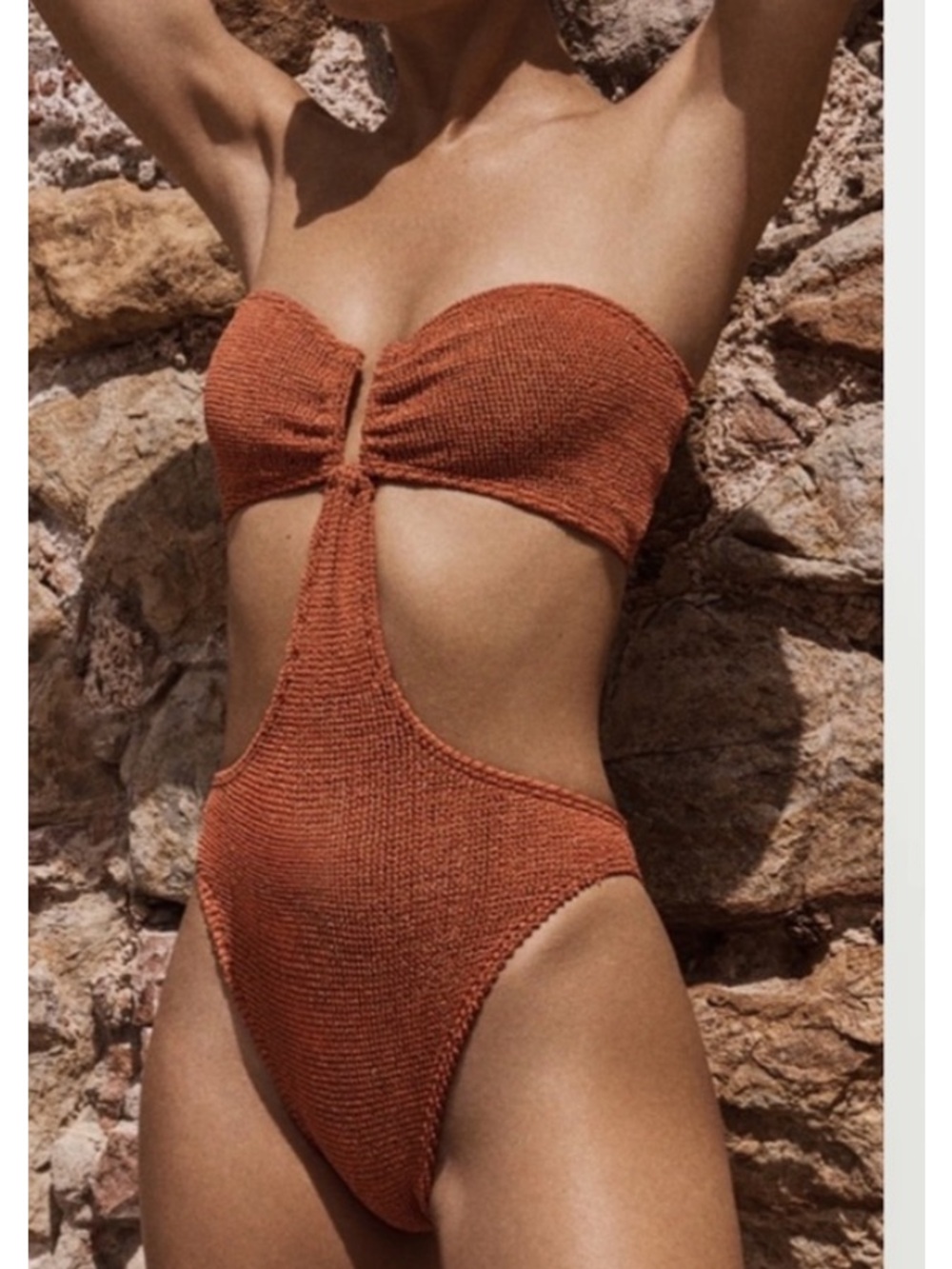 ❤️… Bond-Eye Thera One Piece Strapless Tiger Terracotta